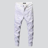 Weiße Herrenjeans im Used-Look